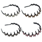 Set mit gewelltem Kristall-Haarreif – Leichtes, rutschfestes, feminines Haaraccessoire, funkelnder, kristallbesetzter Haarreif in Wellenform für Hochzeiten und den Alltag, feminine Accessoires