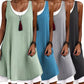 🔔 Letzte 100 Stück – solange der Vorrat reicht! Lässiges, lockeres, ärmelloses Tanktop-Kleid in Layering-Optik für Damen
