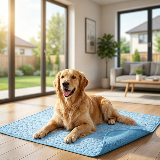 🧊⚡  Sommer-Sonderangebot! Wasserfreie Kühlmatte für Haustiere – aus atmungsaktivem Oxford-Stoff, passt auf jedes Bett und jede Transportbox