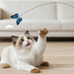 Electric Suction Cup Cat Teaser with Rotating Butterfly