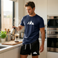 👕 Herren Kurzarm-T-Shirt & Shorts-Set mit Kordelzug – Bequem, lässig & perfekt für Sommer, Freizeit & Sport ☀️✨