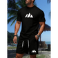 👕 Herren Kurzarm-T-Shirt & Shorts-Set mit Kordelzug – Bequem, lässig & perfekt für Sommer, Freizeit & Sport ☀️✨