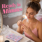✨ Color Pop Aufkleb-Kunstnägel Set mit 288 Stück – 12 Größen, einfache Anwendung, salonfertiger French-Look ohne Nagellack