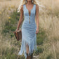 🌺Retro Western Fransen Ärmelloses Slim-Kleid