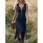 🌺Retro Western Fransen Ärmelloses Slim-Kleid