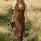 🌺Retro Western Fransen Ärmelloses Slim-Kleid