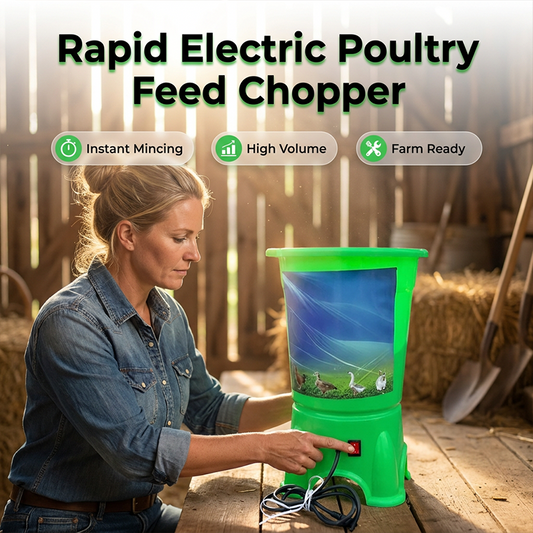 ⚡ 50% RABATT! ⏰ Elektrischer Geflügelfutter-Zerkleinerer – Leistungsstark & effizient – Ideal für Körner, Mais oder Futterreste – einfache Bedienung & schnelle Ergebnisse 🐔🌾✨
