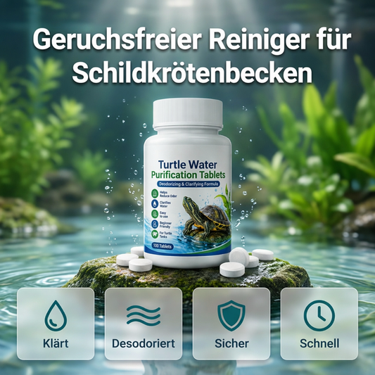 🥳SCHLUSSVERKAUF 2026🥳💞50 % RABATT | Über 50.000 verkauft! Professionelle Wasseraufbereitungstabletten für Schildkrötenbecken