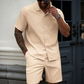👕 50% RABATT! 🏃‍♂️ Einfarbiges zweiteiliges Sommeroutfit für Herren