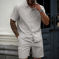 👕 50% RABATT! 🏃‍♂️ Einfarbiges zweiteiliges Sommeroutfit für Herren