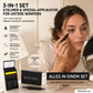 👁️ 3-in-1 Augen Make-up Set – Eyeliner + Spezialapplikator für untere Wimpern, wasserfest, kinderleicht für perfekte Unterwimpern