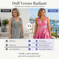 👗Elegantes Damenkleid mit V-Ausschnitt, Farbverlauf und Taschen