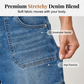☀️ Damen Bermuda-Jeans-Shorts mit mittlerer Leibhöhe & Taschen – Jetzt im Sommertrend! 🛍️