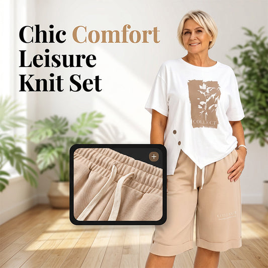 Damen lässiges zweiteiliges Sommer-Shorts-Set