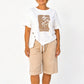 Damen lässiges zweiteiliges Sommer-Shorts-Set