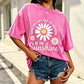 ☀️🌸 Vintage-Gänseblümchen-Shirt mit lässiger Passform