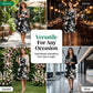 Elegantes Chiffonkleid für Damen mit Blumenmuster