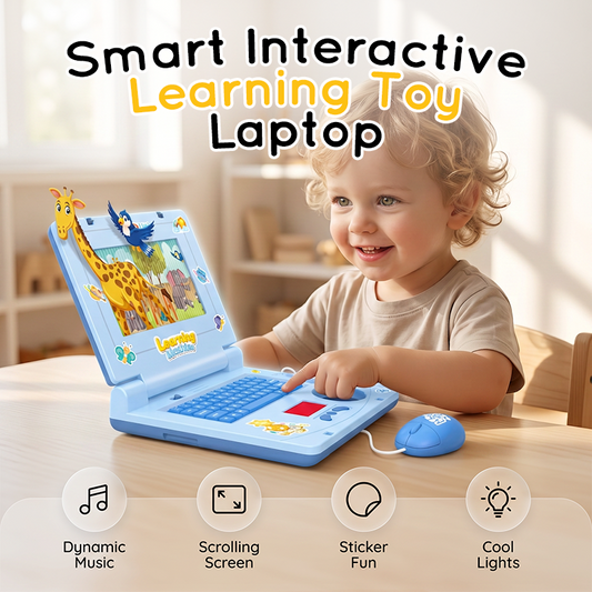 💻【 Limitiertes Angebot – 50% RABATT! 】🧸 Interaktiver Simulations-Spielzeug-Laptop – Lichter, Töne & Lernspiele – Fördert spielerisch Kreativität & Motorik bei Kindern 🎵