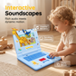 💻【 Limitiertes Angebot – 50% RABATT! 】🧸 Interaktiver Simulations-Spielzeug-Laptop – Lichter, Töne & Lernspiele – Fördert spielerisch Kreativität & Motorik bei Kindern 🎵