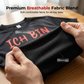 🔥Witziges deutsches Slogan-T-Shirt für Herren, schwarz, Kurzarm, Rundhalsausschnitt