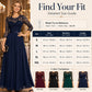 Women's Elegant Lace Bodice Maxi Dress