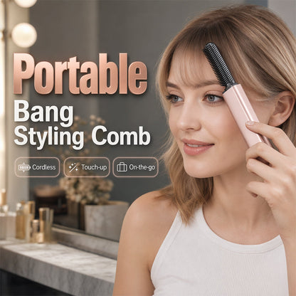 🏆 Letzter Tag: 50 % Rabatt! 👩 Stylen Sie Ihr Haar in Sekundenschnelle! Kreieren Sie jederzeit und überall wunderschöne Frisuren. 💁 Tragbarer, kabelloser Mini-Ponykamm