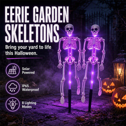 👻🔥50% RABATT!🔥🔥Solar-Skelett-Erdspießleuchten – wasserdichte Halloween-Dekoleuchten für den Außenbereich
