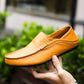 Handgefertigte Lederslipper für Herren im Mailänder Stil