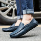 Handgefertigte Lederslipper für Herren im Mailänder Stil