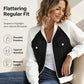 🎁Neuheiten 58 % Rabatt💥Kreative Denim-Splicing-Jacke für Damen 🧥 – Ausgefallene Streetwear für coole Alltags-Looks