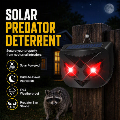 🔥HEISSER ANGEBOT 50 % RABATT🔥Solarbetriebenes Tierabwehrgerät mit blinkenden LED-Leuchten