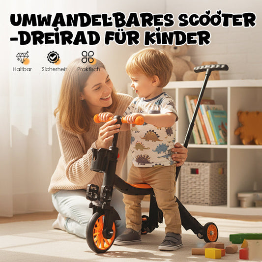 Multifunktionales, umwandelbares Scooter-Dreirad für Kinder