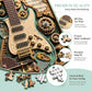 Kreatives Steampunk-Gitarren-3D-Puzzle