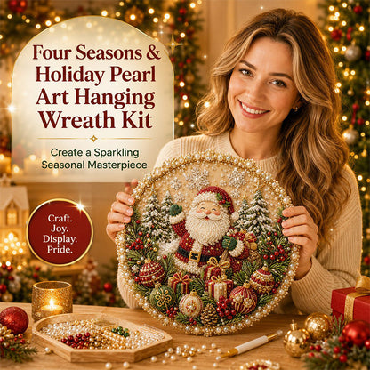 🌸 Nur für kurze Zeit – DIY-Perlenkranz-Set für die vier Jahreszeiten | 4 saisonale Designs für wunderschöne, handgemachte Wohndekoration ✨