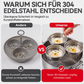 3-in-1-Edelstahl-Pochierform für Eier