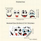 4 Bögen mit lustigen Smiley-Aufklebern
