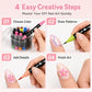 💅 24-farbige Nagelkunststifte mit zwei Spitzen – Einfache DIY-Nageldesigns