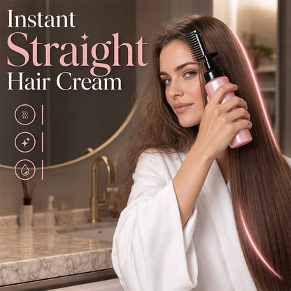 💇‍♀️ Haarglättungscreme mit integriertem Kamm – Einfaches Styling-Tool für glattes, leicht kämmbares Haar zu Hause