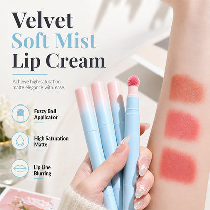 👄Lippenstift mit sanftem, mattem Finish und Schwämmchenapplikatoraa💑
