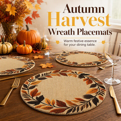 Herbstliches Erntefest – Tischset mit Herbstblättern