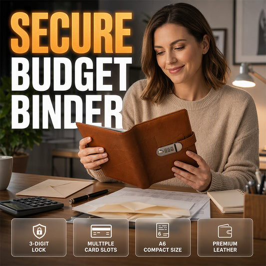 💰Money Saving Budget Binder with Lock – Lockable Money Organizer for Savings & Budgeting ✨