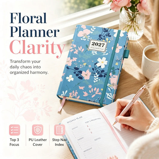 Elegant Floral – Wochenplaner für das Jahr 2027