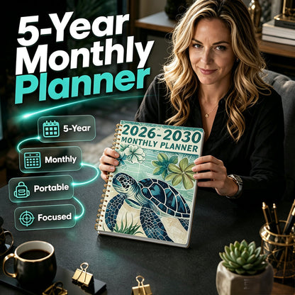 Spiralgebundener Monatsplaner 2026–2030