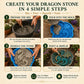 Reusable Dragon Stepping Stone Mold for DIY Garden Paths