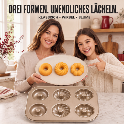 🔥🎁 2+1 GRATIS!!🥳💞 50K+ VERKAUFT! ⚡🍩 Mehrkammer‑Antihaft‑Minibündelform