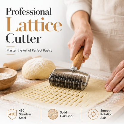 Pizzagitter-Rollenschneider aus Edelstahl