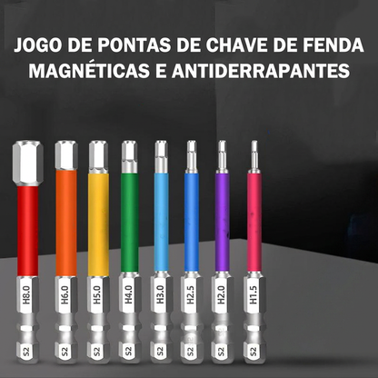 🔥🎁Neuheit 50 % RABATT🔥🛠️ PROFI-ANGEBOT – Halten Sie die Schraube an Ort und Stelle und arbeiten Sie schneller mit einer Hand – Magnetisches Bit-Set aus S2-Stahl