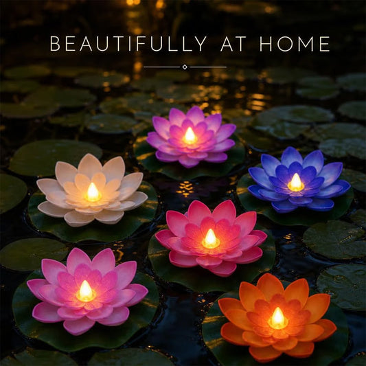 Spare 50 %! 💡 Schwimmende Lotus-Leuchten – wasserdicht, LED & ideal für Teiche ✨