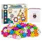 ❄️🧩 3D-Steckschneeflocken-Bausteine für Kinder – kreatives Bauen und Verbinden der Teile ✨