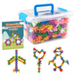 ❄️🧩 3D-Steckschneeflocken-Bausteine für Kinder – kreatives Bauen und Verbinden der Teile ✨
